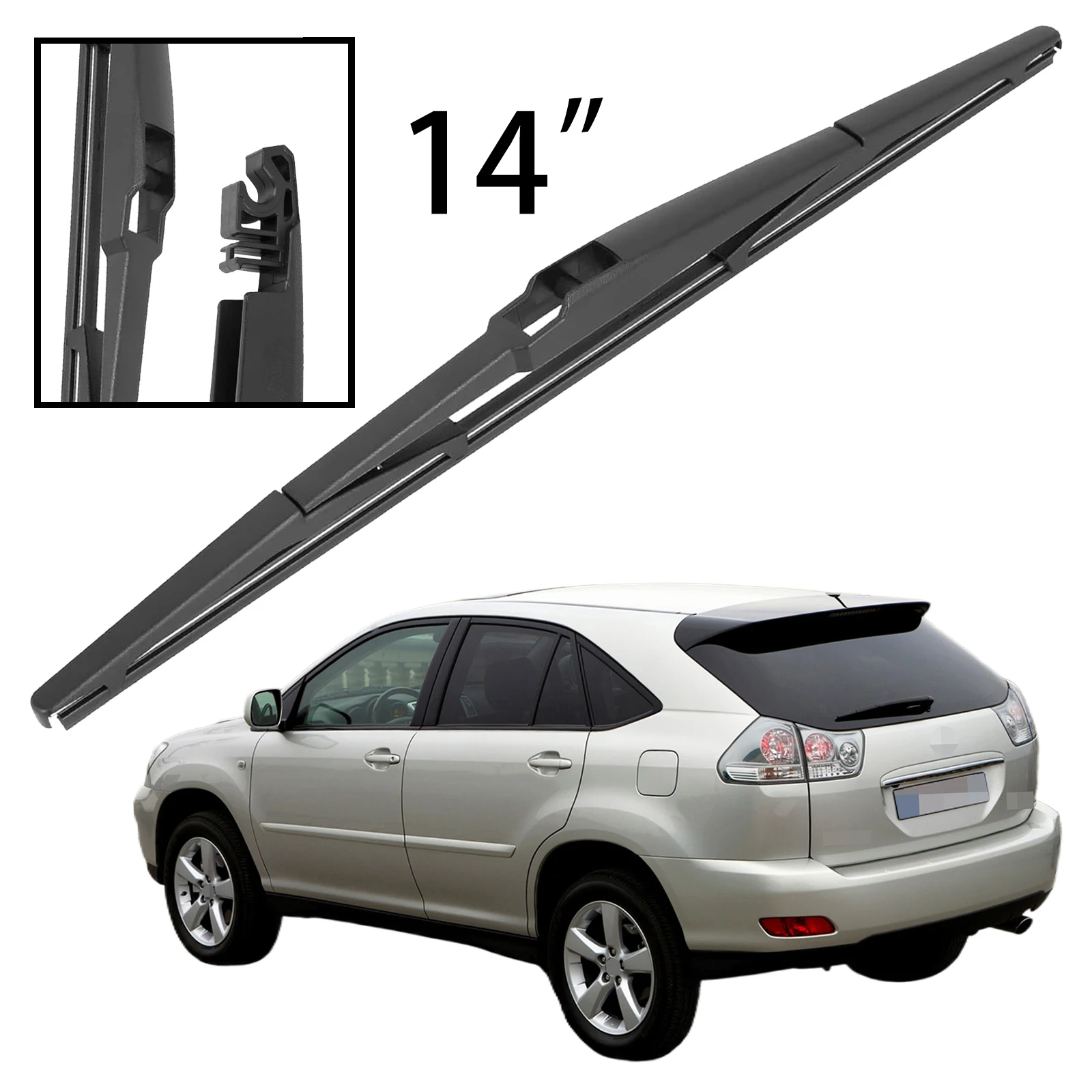 14RearWindshieldWindscreenWasherWiperBladeForLexusRX300RX330