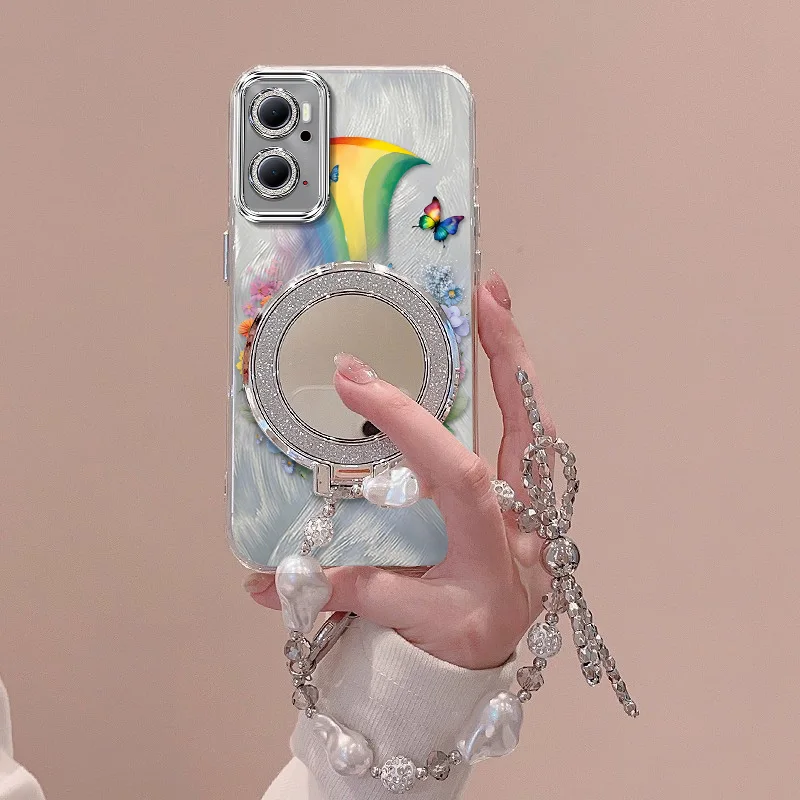 Rainbow Phone Case Set with Lanyard and Stand - 3 Piece Bundle