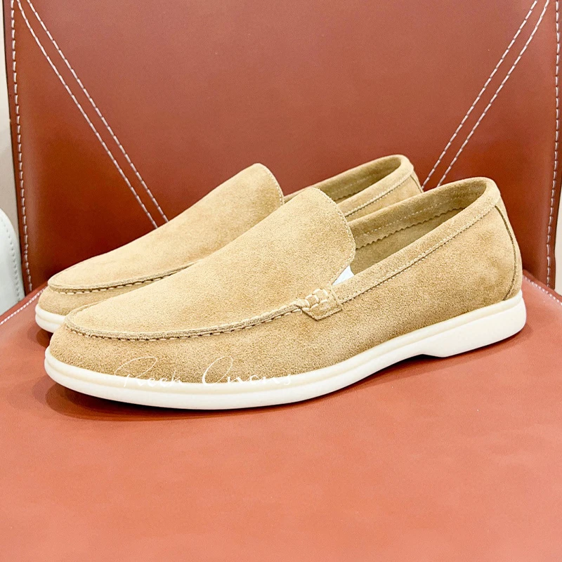 

Autumn New Ladies Shoes With Wide Toe Round Head Soft Comfortable Loafers Sweat Absorption Wear Resistant Lovers Casual Shoes