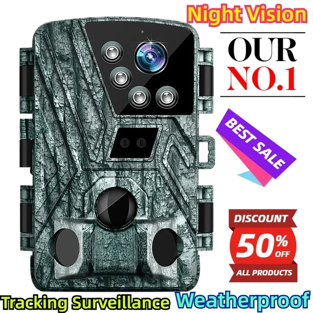 Weatherproof Tracking Surveillance Photo Traps Wild Trail Camera Infrared Night Vision Motion Wildlife Camera Monitor 1