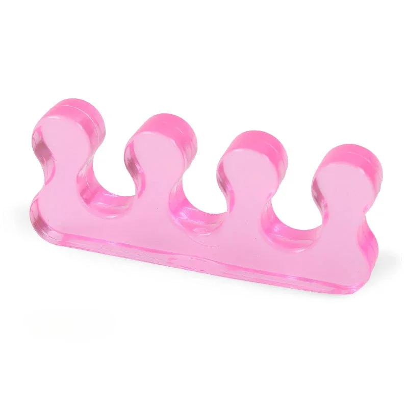 Soft Silicone Manicure Pedicure Nails Finger Separator Flexible Finger Toe Spacer Separation Straighteners Tool 2PCS nail art tools toe separators toe spreader finger toe separator