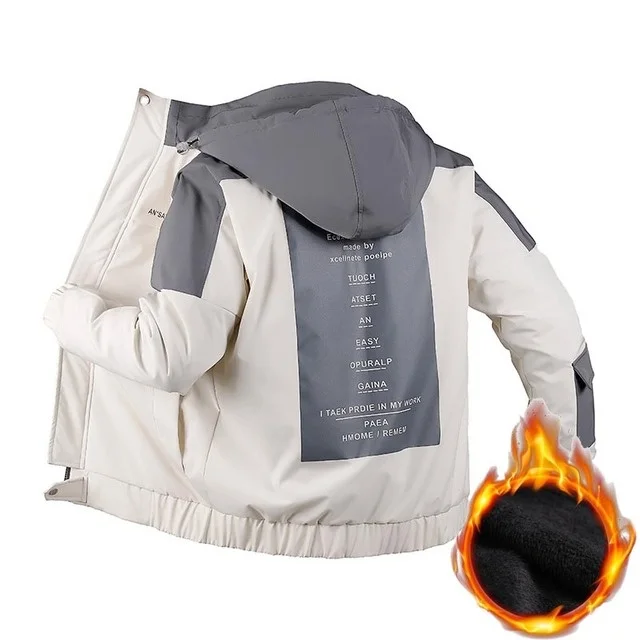 

Men's Winter Jacket Large Size 5XL Cotton Padded Down Outerwear Men Fleece Plus 8XL 6XL Thick Warm Oversize Hood Coat Parka Male