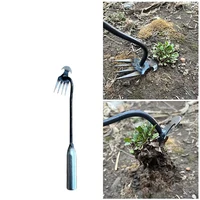 Garden Weeder Rake Tools Manual Weed Grass Rooting Shovel Metal Loosening Soil Digging Agricultural Tool 2