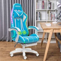 High Quality Gaming Chair RGB Light Office Chair Gamer Computer Chair Ergonomic Swivel Chair 2 Point Massage Gamer Chairs 2