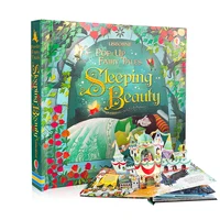 Sleeping Beauty Usborne Books Engish Pop Up 3D Flap Picture Boardbook Montessori Learing Toy Children Christmas Gift Kid Reading 2
