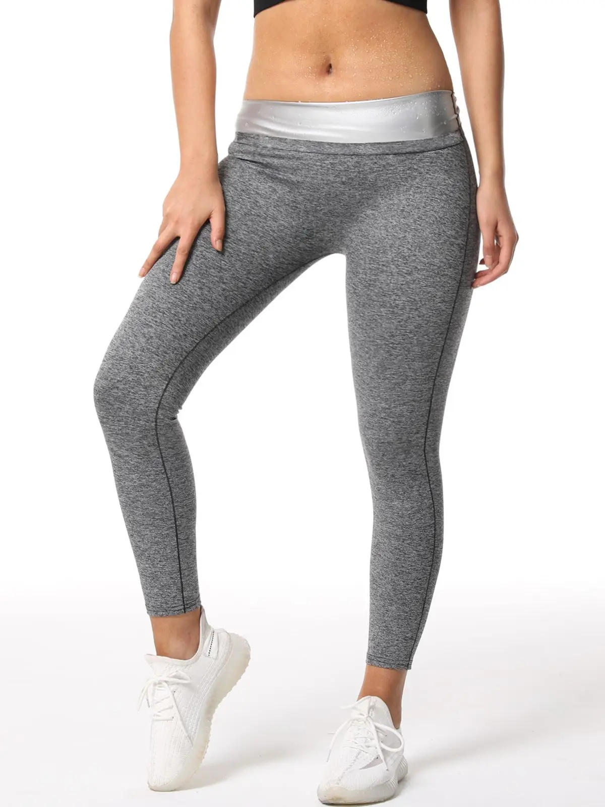 Women's Sauna Slimming Pants Gym Workout Hot Thermo Sweat Sauna Leggings Shapers Waist Trainer Tummy Control Fat Burning Pants waist trainer