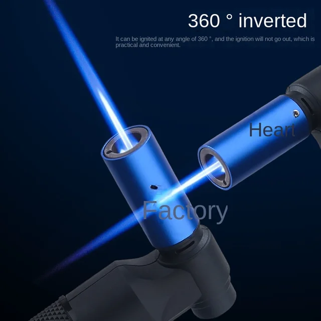 Spray Gun Torch Blue Flame Jet Gas Lighter Kitchen Cooking Smoking Accessories Windproof Turbo Jewelry Welding Cigar Lighters - Image 3