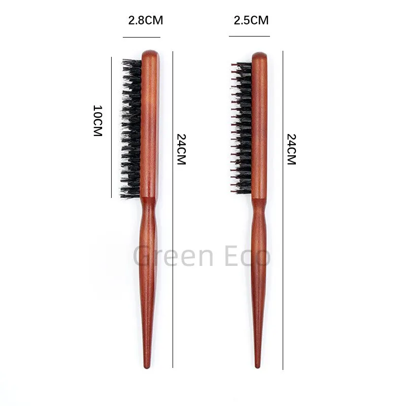 Hair Styling Tools Set - Slim Line Comb, Professional Salon Teasing Brush 4
