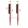 Hair Styling Tools Set - Slim Line Comb, Professional Salon Teasing Brush 4