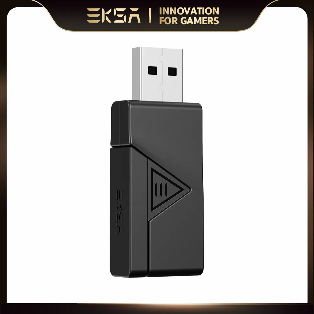 2.4GHz 2-IN-1 USB/Type C Dongle Wireless Transmitter For EKSA E900BT Gaming Headphones