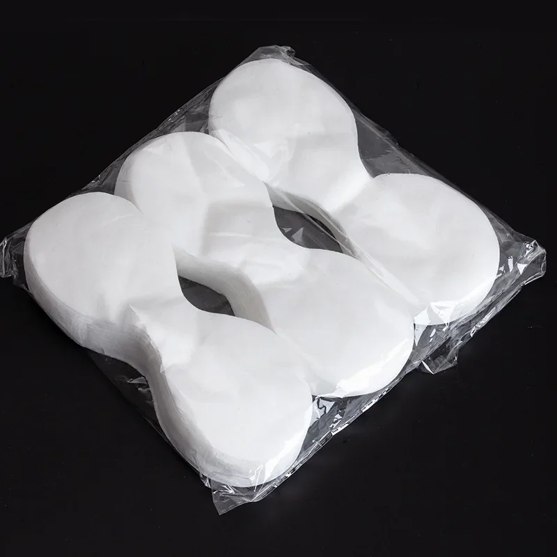 80/100Pcs Disposable Eye Mask DIY Natural Cotton Eye Paper Women Essential Product Ultrathin Silk Eye Paper Mask Do Wholesale 3