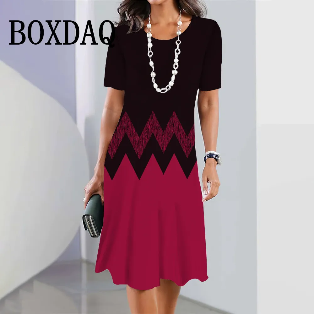 2025 verão vestidos femininos estilo boêmio retro casual impresso floral feminino elegante e elegante vestidos de festa de manga curta 14 S87042152474b411bb9c779559fb66d887