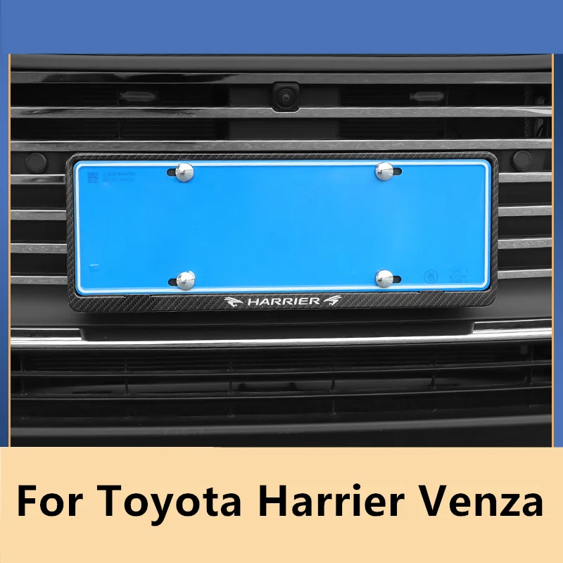 

For Toyota Harrier Venza XU80 2020-2022 License Plate Frame Aluminum Alloy License Plate Frame Modification Accessories Supplies