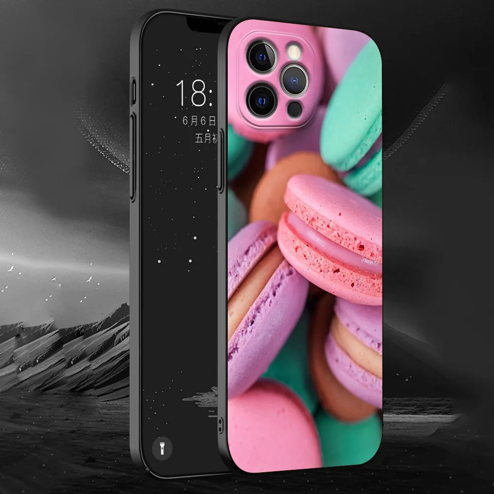 Macarons Cake Dessert Cute Phone Case For iPhone 13 15 14 12