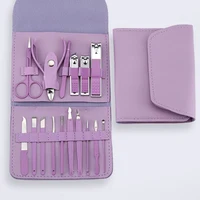 16pcs Nail Cutter Set Stainless Steel Nail Clippers Set With Folding Bag Manicure Cutter Kits Scissors Beauty Tool 1