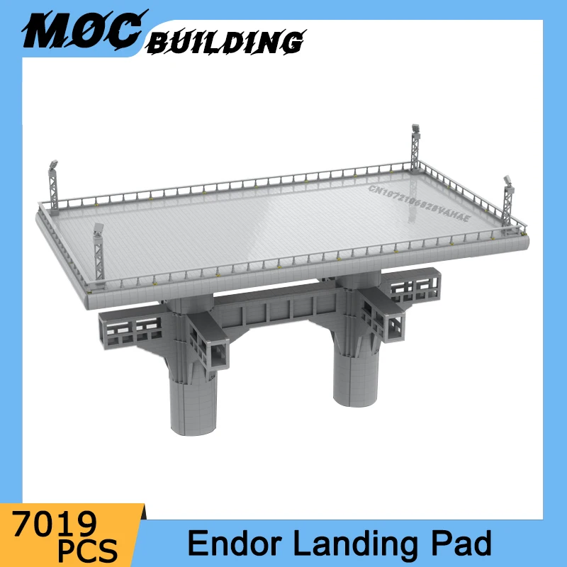 Moc Space Movie Series Scene Fighter Shuttle Endor Landing Pad Modello Building Blocks Assemblaggio Fai Da Te Mattoni Collezione Giocattoli Regali