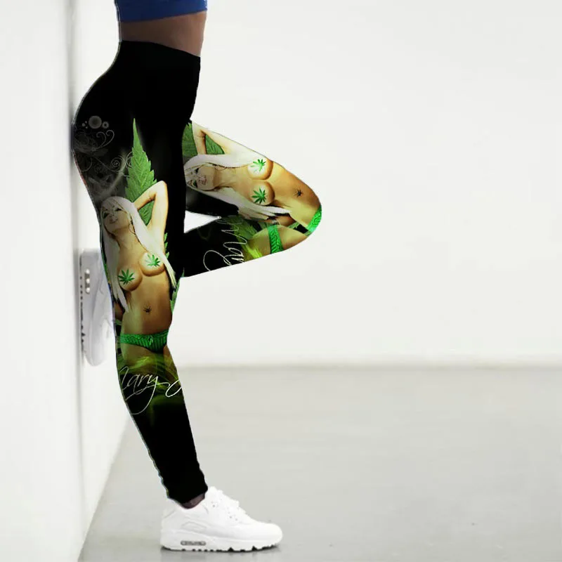 gym leggings Leggings Women High Waist 3D Tiger Flame Leaf Printed Sport Legings Yoga Pants Gym Clothing Workout Leggins Ladies Leginsy leggings with pockets Leggings