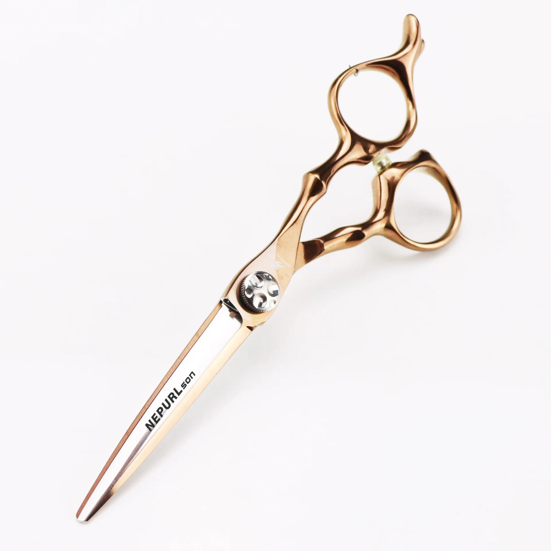 

5.5 Inch Hair Scissors Thinning Barber Cutting Professional Hair Shears Champagne Tools Stainless Steel Hairdressing Scissors