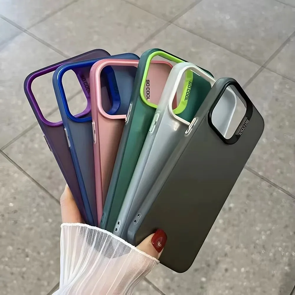 Kawaii Anime Bear Phone Case - Anti-Fall Matte Cover