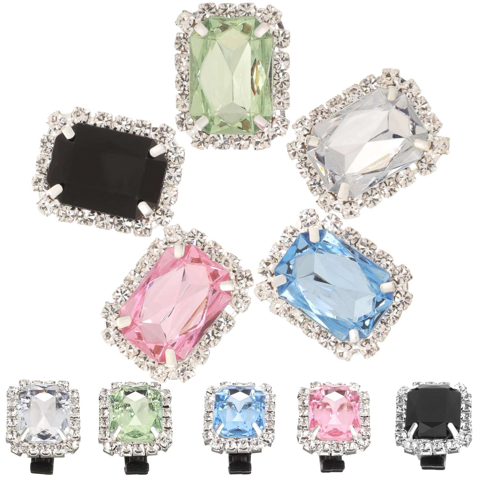 

Glass Shoe Clips Retro Lace Trim Detachable Shoes Buckles Shoe Decoration