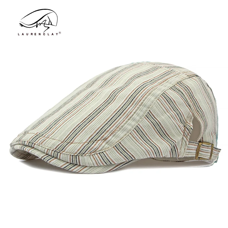 Newsboy Hats for Men Women Flat Cap Cotton Adjustable Breathable Irish Cabbie Ivy Driving Hunting Hat Vintage Kpop