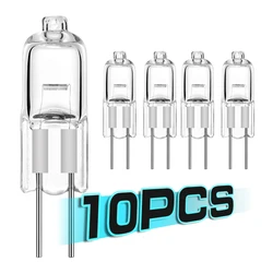 Set of 10 Warm White Bi - Pin Halogen Bulbs - G4 Base - 10Pcs 5W
