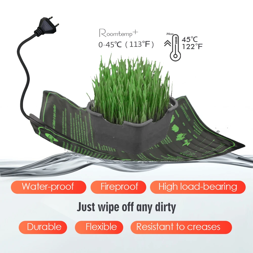 17.5W 45W 100W Seedling Heat Mat