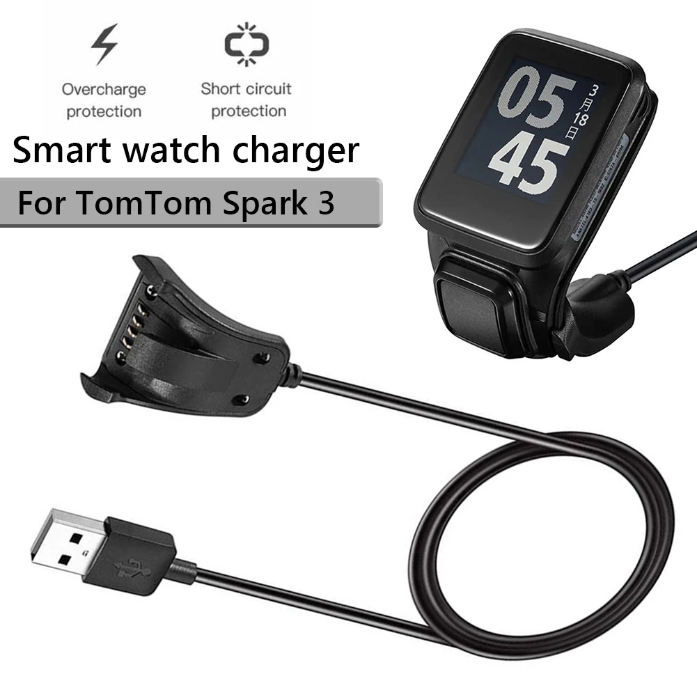Music USB Charger Smartwatch Charging Dock for TomTom Runner 3 Cardio 