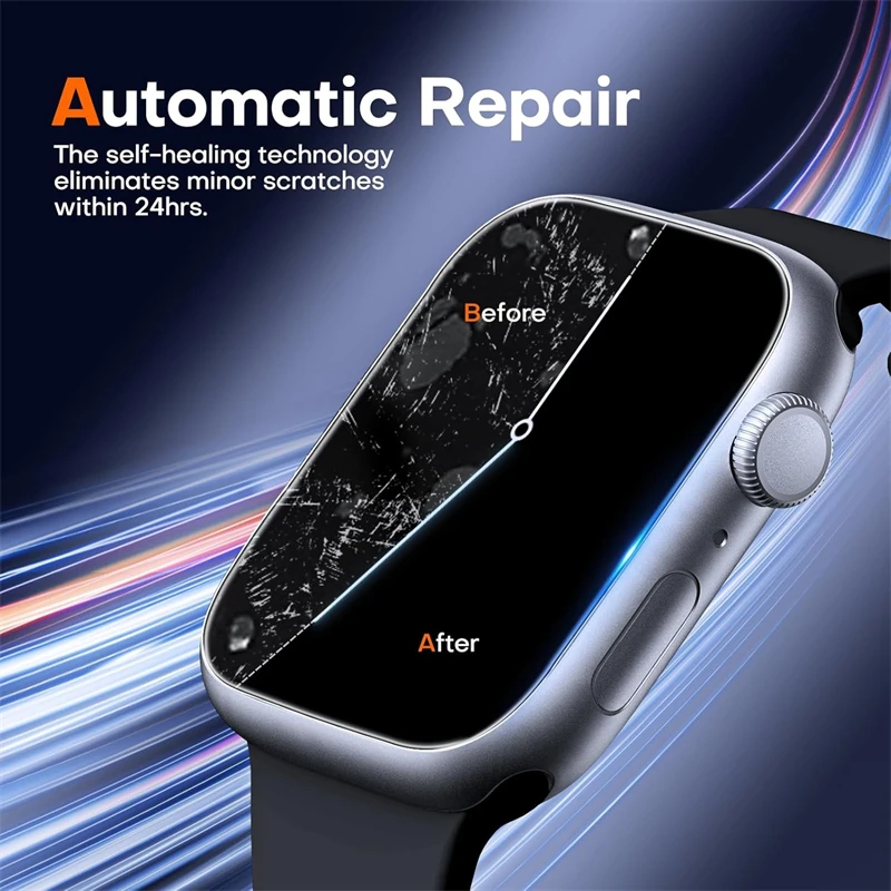 5 قطعة فيلم هيدروجيل لساعة أبل 46 مللي متر 44 مللي...