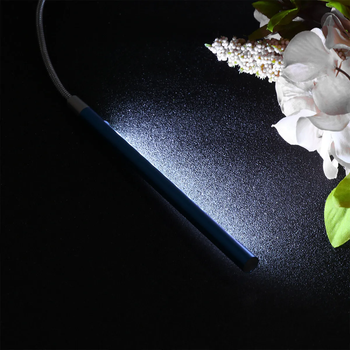 노트북 USB 라이트 키보드 램프 블루 유연한 360 회전 눈 보호 노트북 야간 작업 게임용 USB 라이트