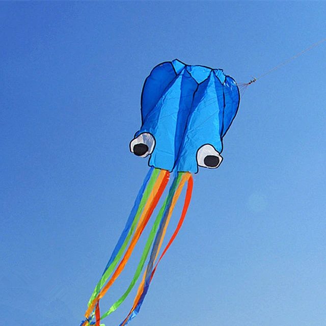 3m Octopus Kite Cartoon Animal Outdoor Easy-to-fly Soft Kite with Sled Christmas/Halloween Gifts Kites for Adults High Quality 2