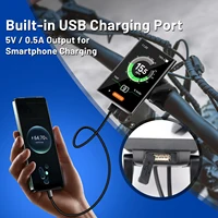 Bafang-Affichage de vélo électrique DPC18, port de charge USB, compteur de vitesse pour moteur à entraînement central, BBS01B, BBS02B, BBSHD 5