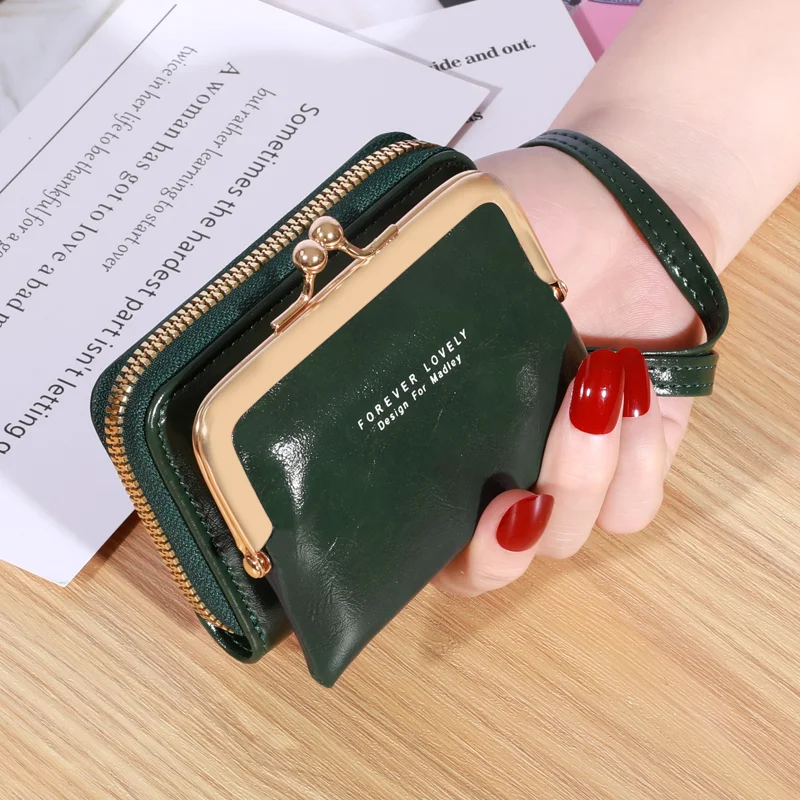 2023 Trendy Design Women's Wallet Small Shoulder Strap Card Holder Mini Bag