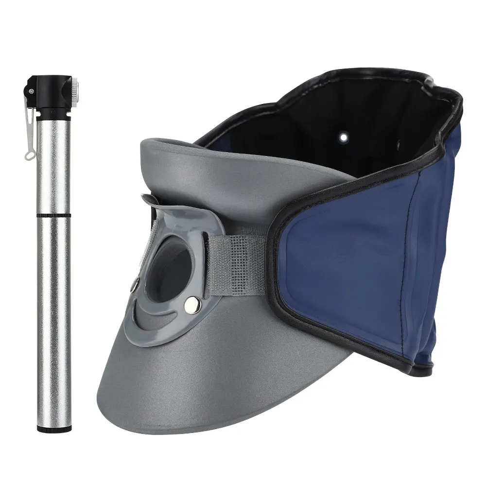 Adjustable Inflatable Neck Traction Cervical Collar Tractor Upper Neck Household Home Use Soft Pillow Stretcher