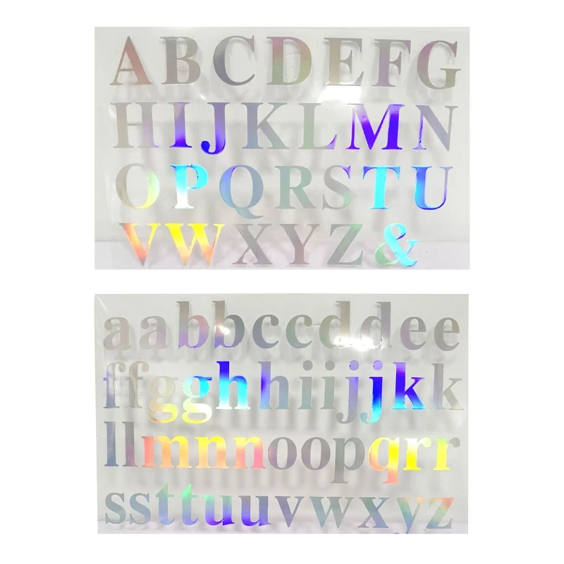 Gold Letter Stickers Self-Adhesive Small Alphabet Stickers Decals