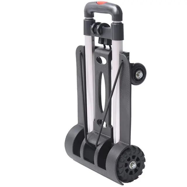 Bevásárló Kocsi Hordozható, Összecsukható Háztartási Élelmiszerbolt Négykerekű Pótkocsi - Image 4