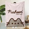 Hot Cute Funny P-Pusheens Cat Printed Blanket Picnic Blankets Warm Blanket Soft and Comfortable Blanket Home Travel Birthday 2
