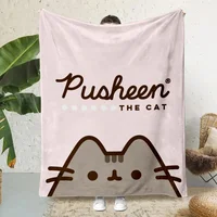 Hot Cute Funny P-Pusheens Cat Printed Blanket Picnic Blankets Warm Blanket Soft and Comfortable Blanket Home Travel Birthday 2