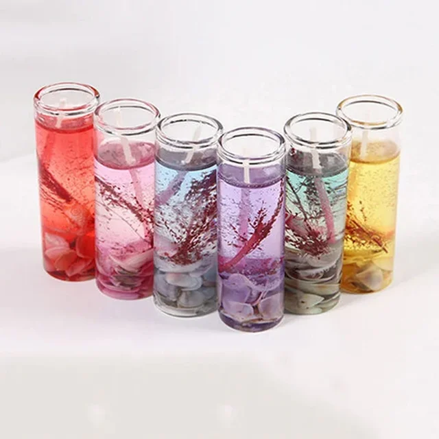 Petites bougies d'aromathérapie sans fumée, 1 pièce, coquilles d'océan, bougie de gelée parfumée pour la saint-valentin, décoration romantique, cadeau de décoration pour la maison 6