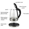 ZOKOP 1800W/1.8L Electric Glass Kettle with Infuser, LED Light, Auto 5 Minutes Shut-off, Boil Dry, Overheat Protection, BPA-Free 3