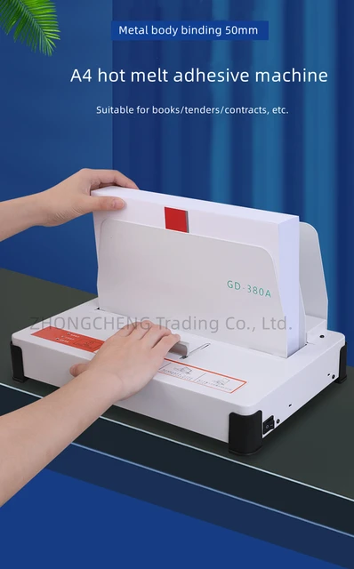 Thermal Binding Machine 500 Sheets Capacity Book Binding Material 110V  Binding Machine A3(Short Edge)/A4/A5 Document Heat Binder