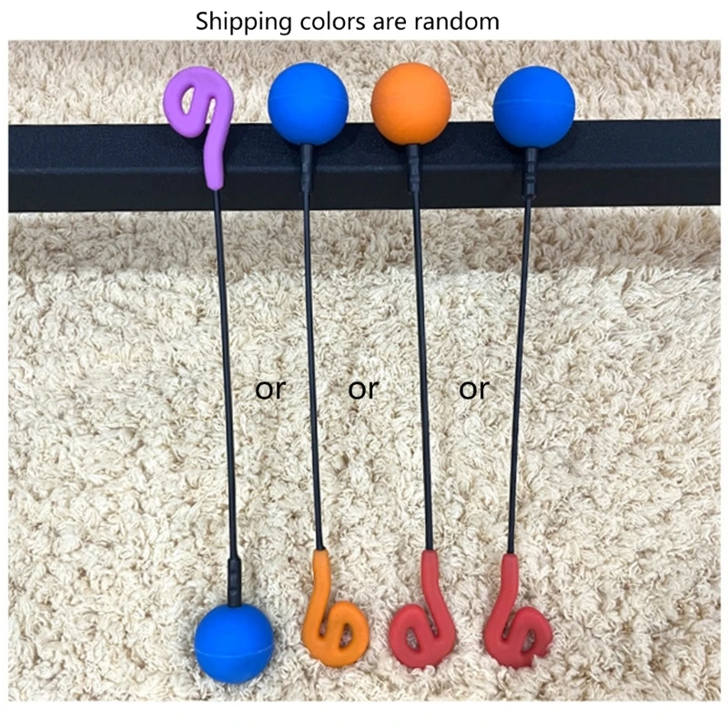 Double Head Friction Gong Mallet Whale Sounds Gong Resonant Mallet Sound Healing Silicone for Large A52F
