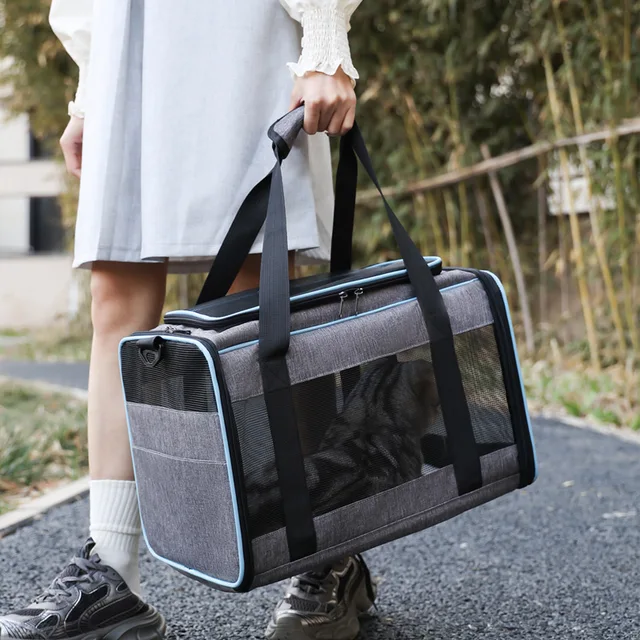 Pet bag, portable bag for going out, car carrying portable cat bag, large capacity, two small dogs, cat going out bag 2
