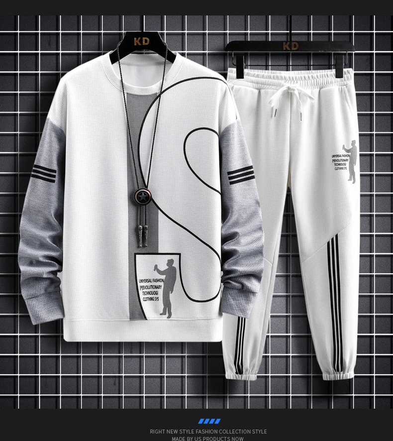 Title 4, Erkek Spor Yuvarlak Yaka Uzun Kollu Kazak Takım...