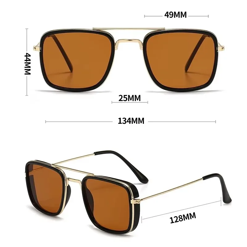 Fashion metal small square frame Korean glasses Retro sunglasses UV protection lenses Car sunglasses 9028 vintage sunglasses driving glasses