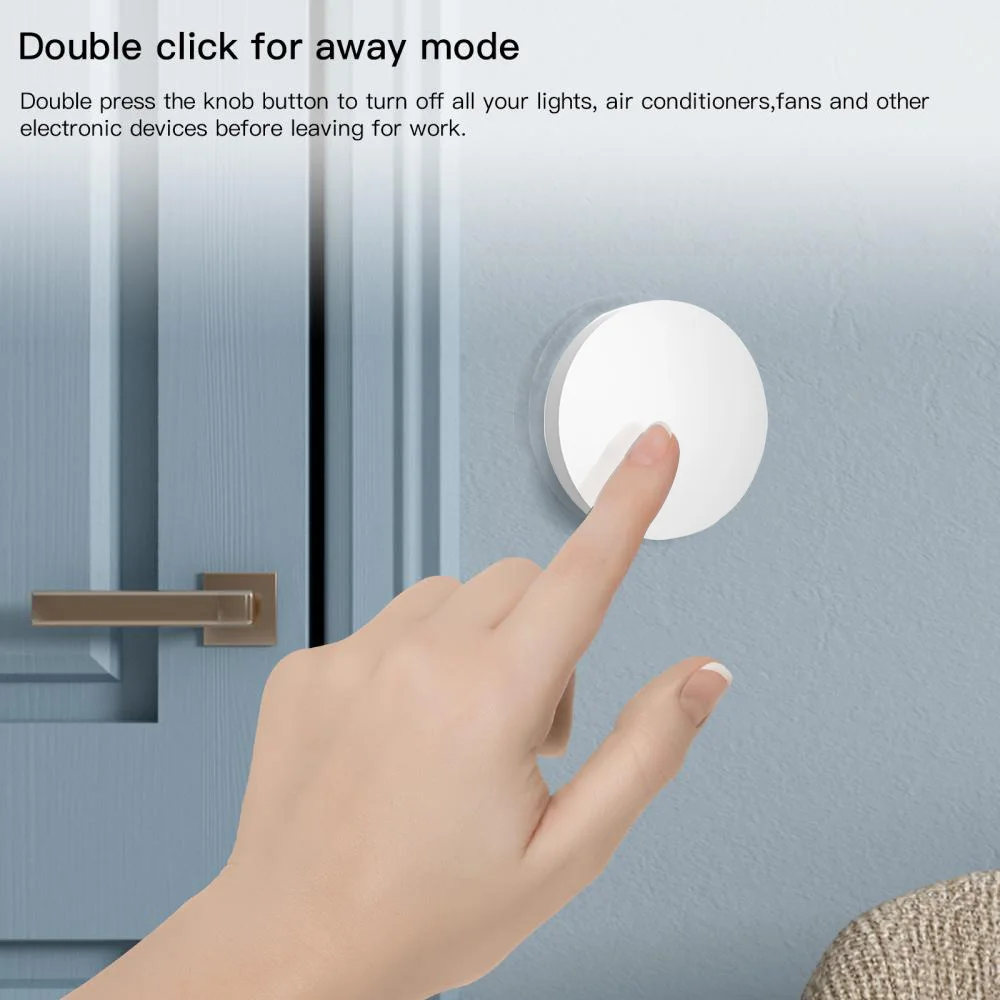Smart Button Tuya Zigbee Scene Switch Voice Control Wireless Smart Life App Zigbee Devices For Home Remote Control