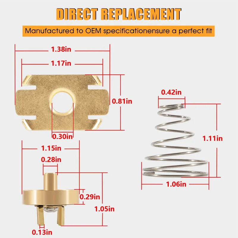 905-051 765 Check Valve Assembly Repair Kit Fit for Febco Model 1/2" & 3/4" Backflow PVB Repair, Replace for 300-096, 630-108