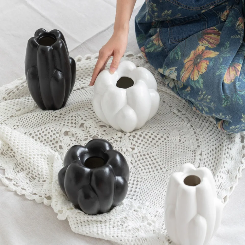Nordic Ins Cloud Bubble Ball Ceramic Vase Ornaments Living Room Bedroom Dining Table Flower Arrangement Art Vase Home Decoration 4