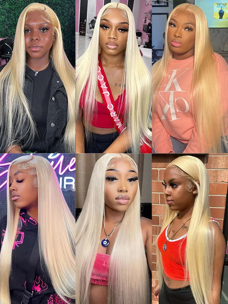 1 3 4 613 Blonde Straight Hair Bundles Brazilian Remy Human Hair Extension Honey Blonde Bundle Deals 28 30 32 34 36 38 40 Inches 6