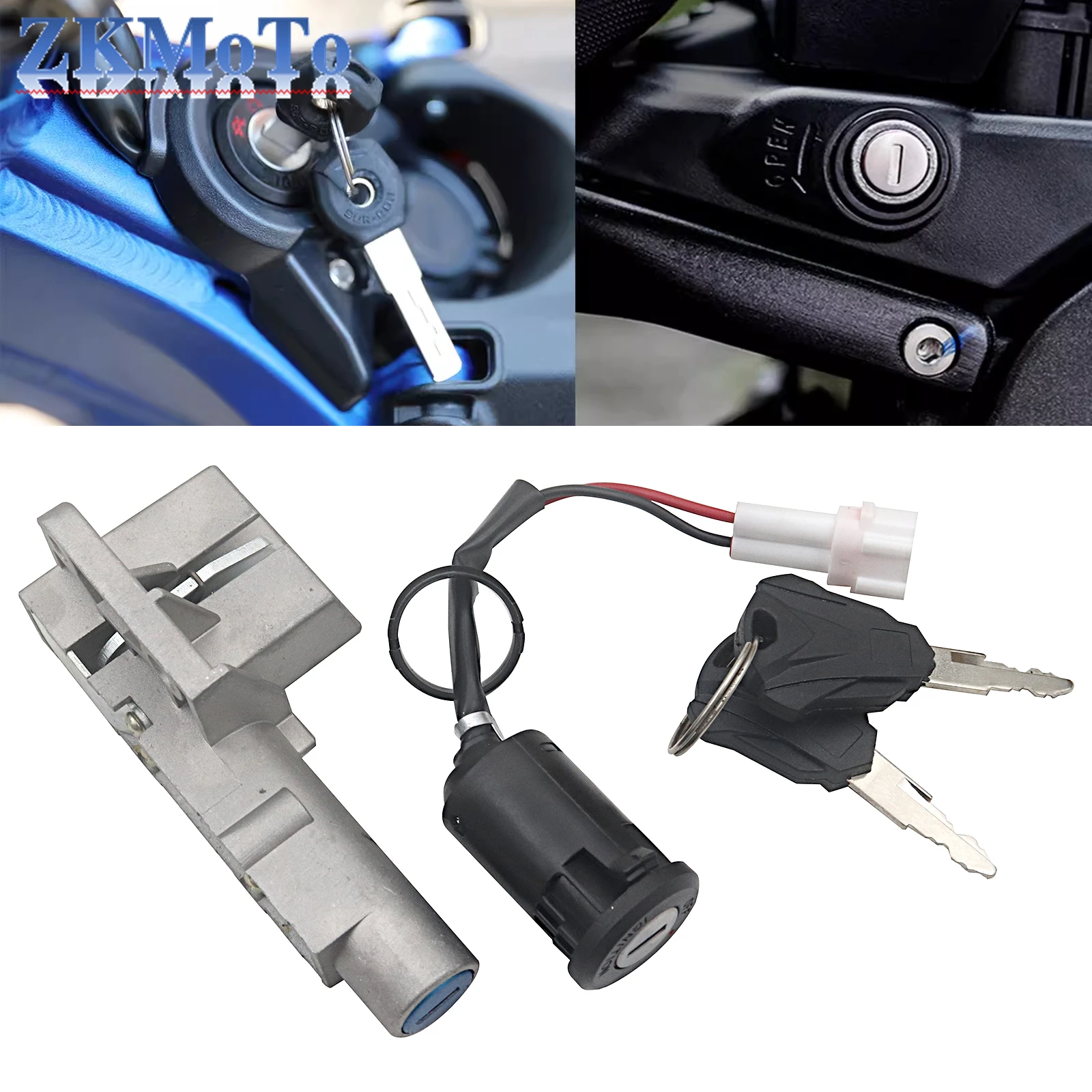 Electric Bike Battery Box Lock Lgnition Switch Lock Key Set For Segway X160 X260 For Sur-Ron Light Bee X & Light Bee S Universal